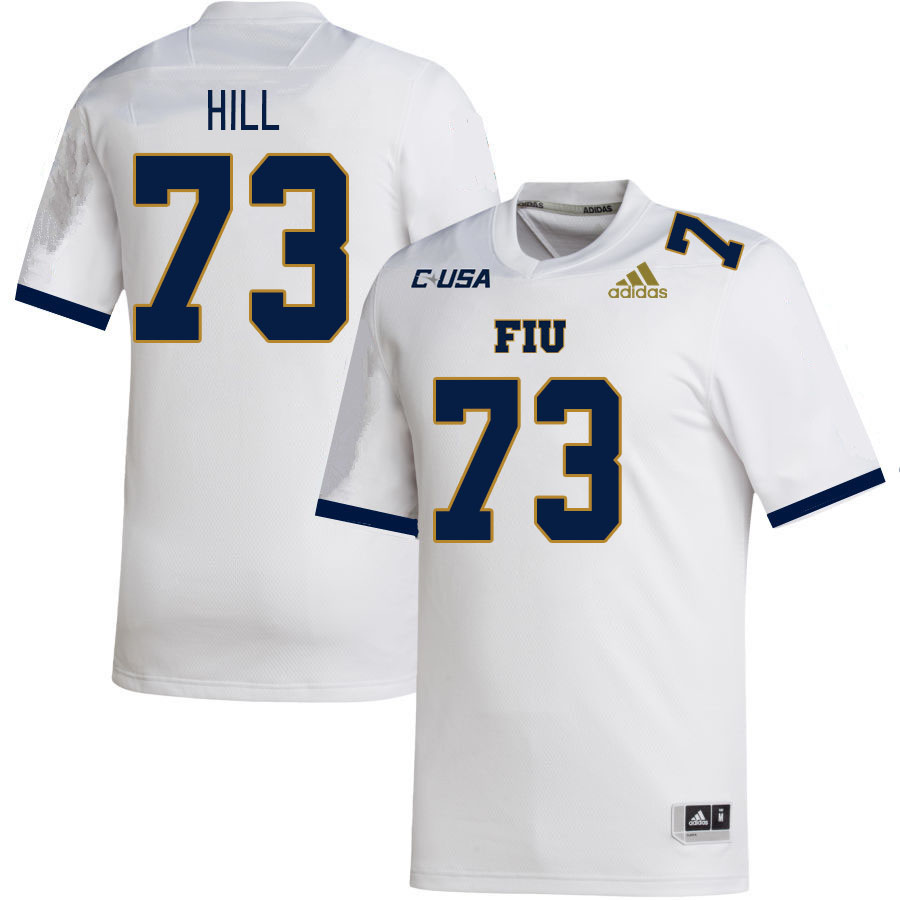 Men-Youth #73 Sam Hill Florida International Panthers 2023 College Football Jerseys Stitched-White